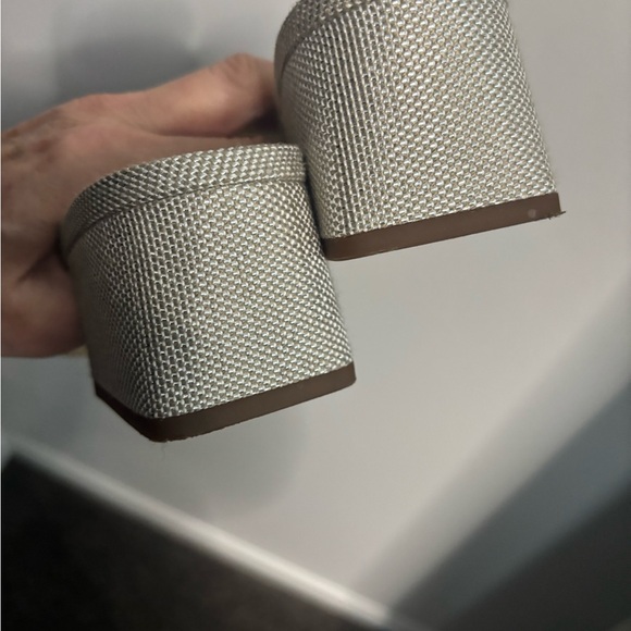 Sam Edelman Silver Textured Mules - Picture 4 of 7